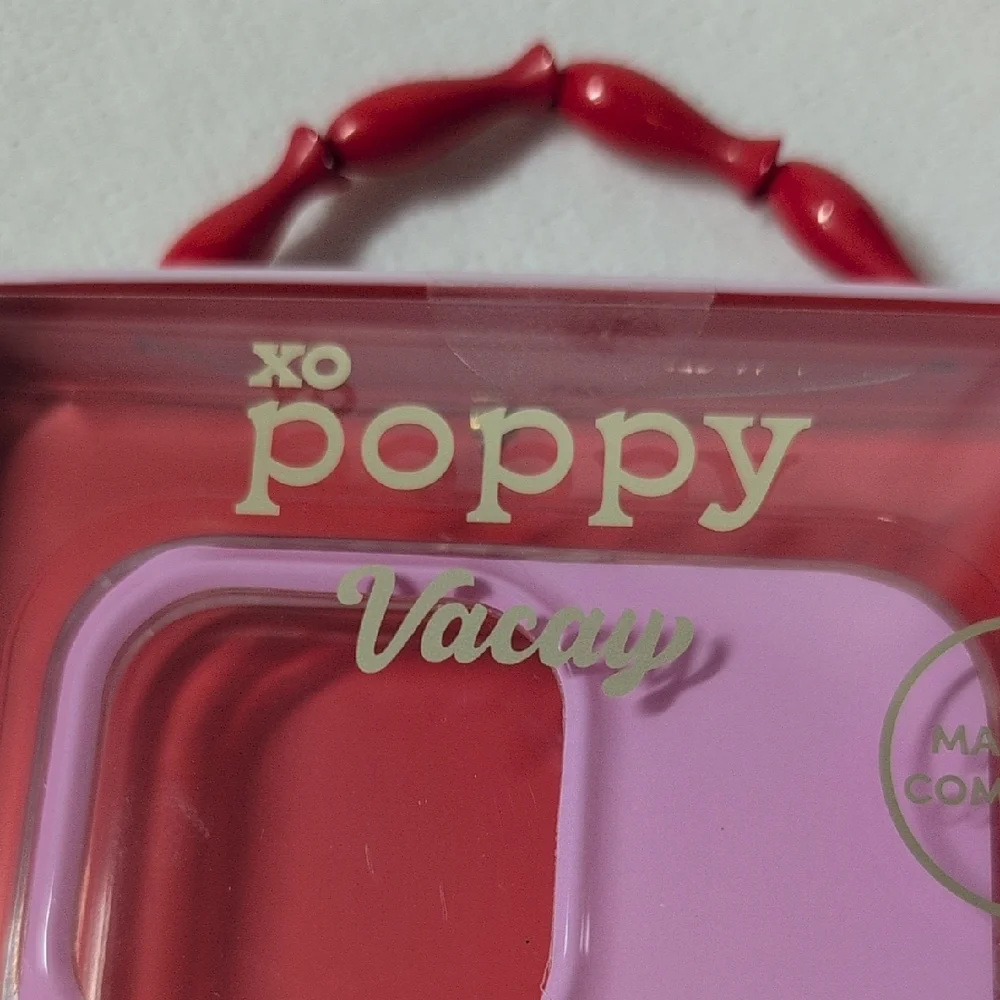 XO Poppy Vacay Pink Sardine Design iPhone 15 Pro Max Case #Lisbon